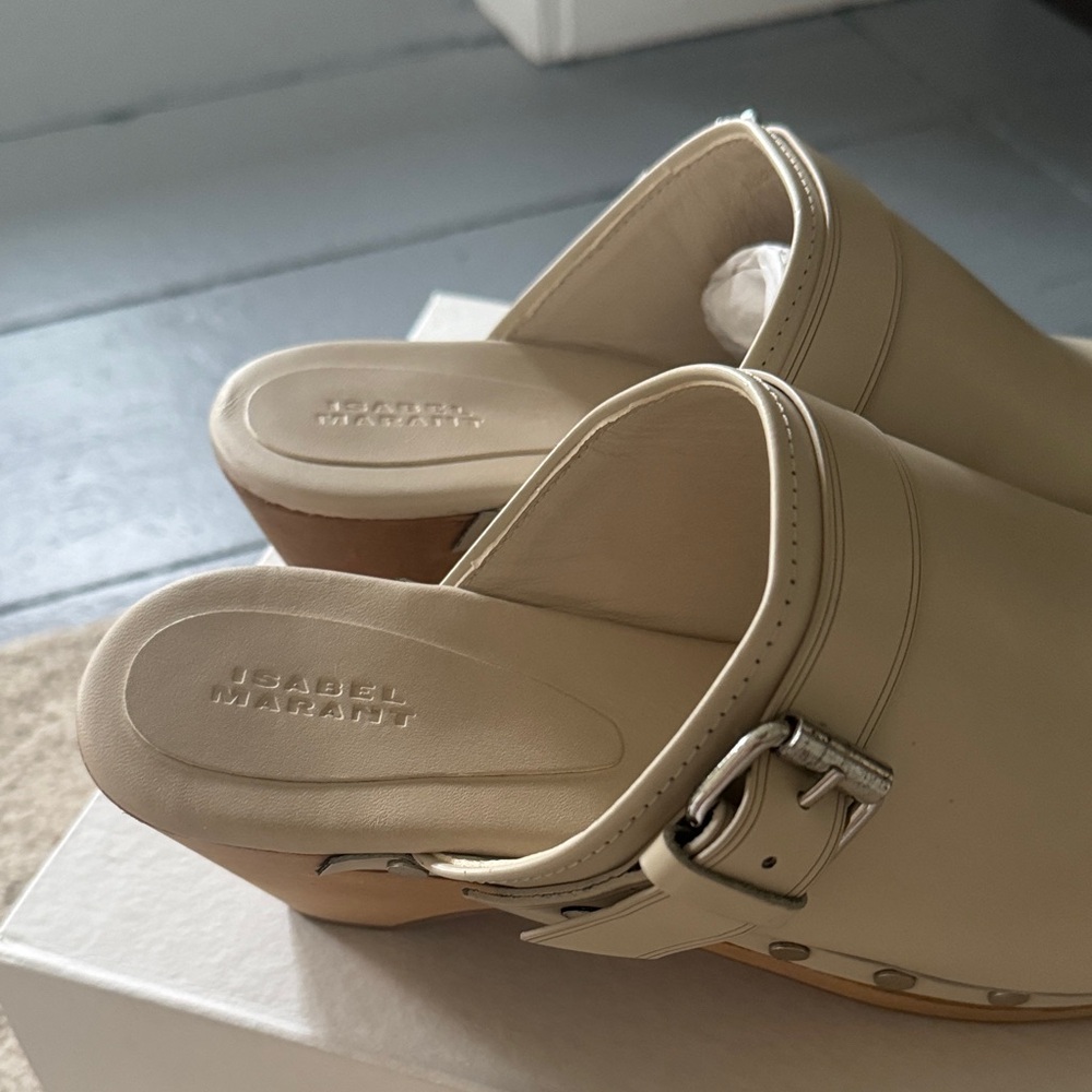 Isabel Marant Beige Women's clogs - Picture 6 of 6